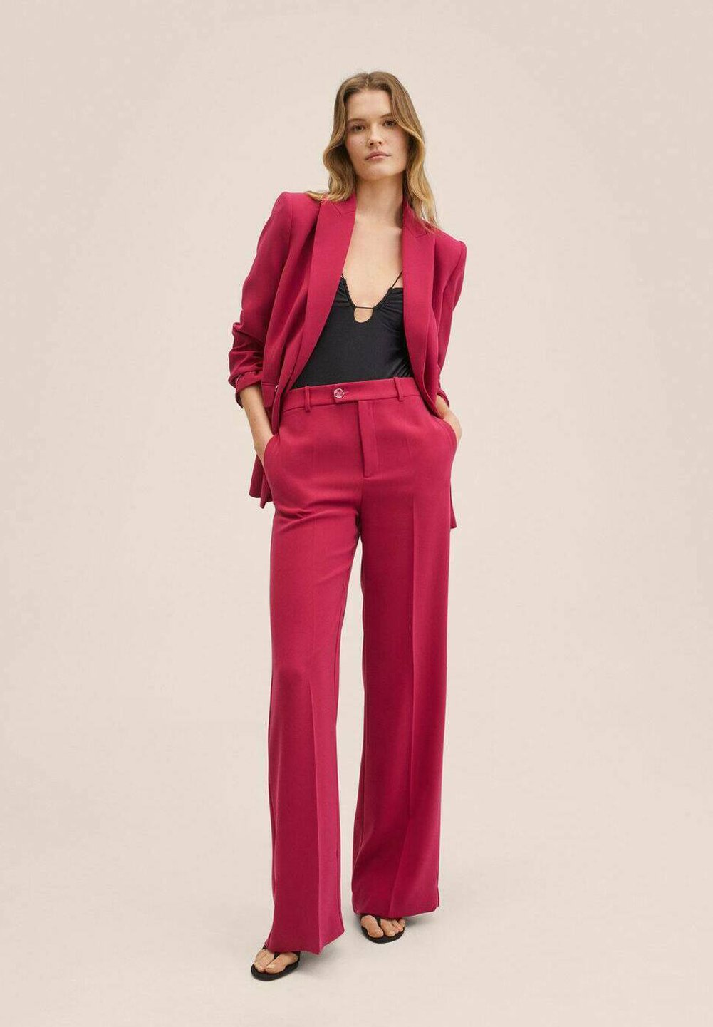 Mango IGUANA - Pantalones - fuksja/rosa - Zalando.es
