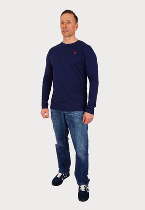 LONGSLEEVE MIT RUNDHALSAUSSCHNITT R-NECK - Longsleeve - dunkelblau