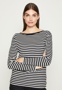 TOM TAILOR DENIM Hosszú ujjú felső - black white