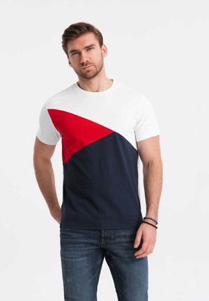 T-shirt con stampa - white and red