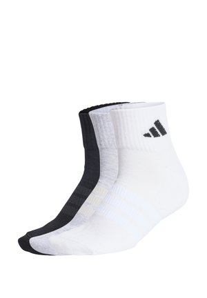 CUSHIONED SPORTSWEAR ANKLE 3 PAIR PACK - Chaussettes de sport - medium grey heather/white/black