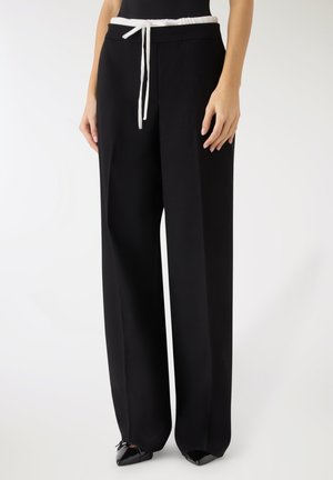 WIDE LEG CON COULISSE A IN - Pantaloni - nero