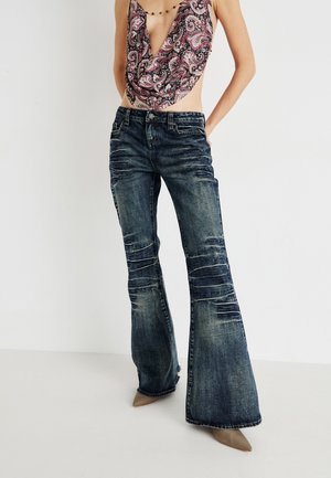 Jaded London EXTREME - Flared Jeans - denim