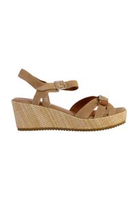 Emilie Karston ESABEL - Wedge sandals - beige
