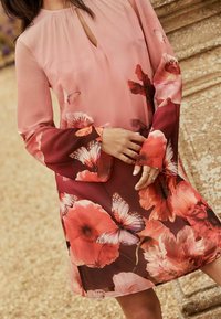 Lipsy FLORAL REGULAR FIT - Rochie de zi - pink