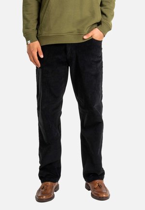 SOLID - Trousers - black cord