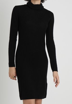 Pletené šaty - black