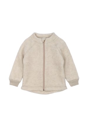 Fleecejacke - melange offwhite