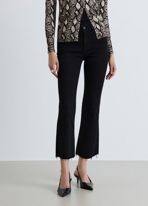 Calliope, JEAN TINTA UNITA - Jeans a zampa - nero denim