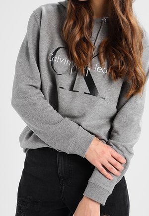 Sweat à capuche - mottled grey