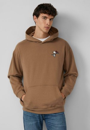 SWEATSHIRT - Kapuzenpullover - cognac