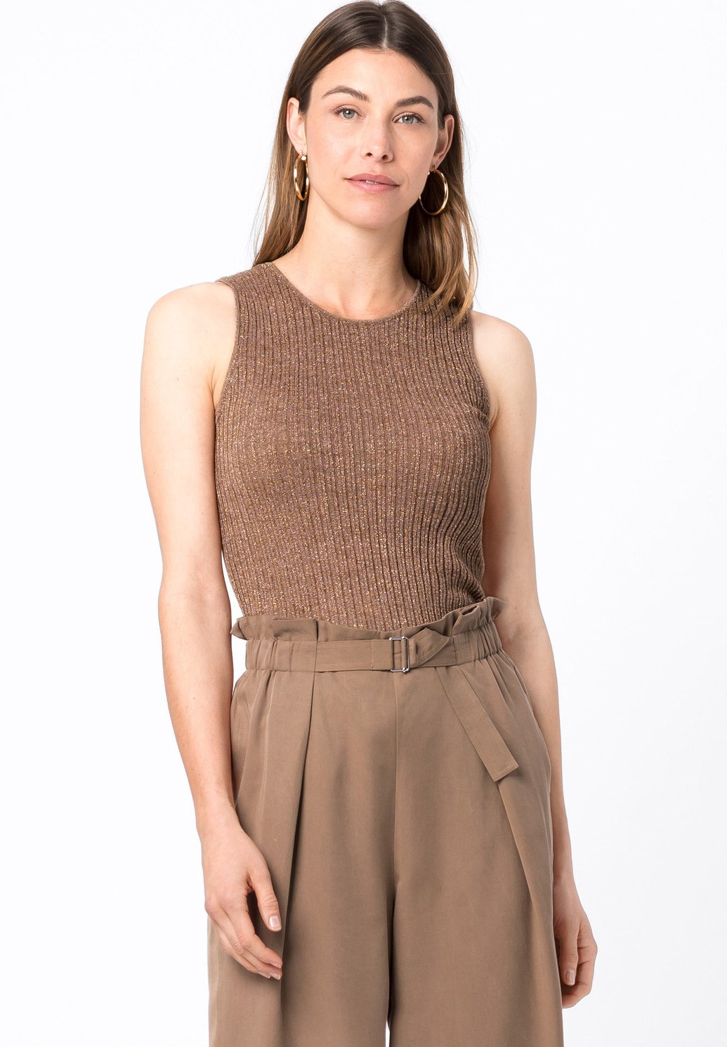 Hallhuber Top Noisette Dunkelbraun Zalando De 