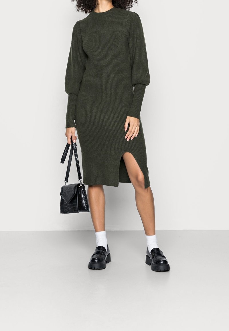 slim fit dress slacks Dark Green Loafers | Andrew by Amali main image 0