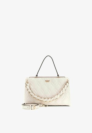 Guess, MAXINE 2 COMP. SATCHEL - Sac à main - cream white