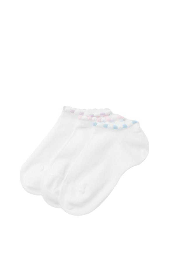 Socken - y bianco polso rosa azz lilla