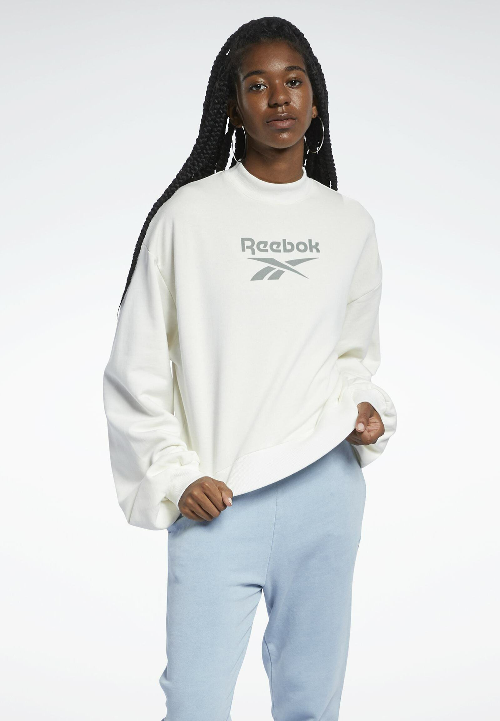 Women REEBOK CLASSICS MOCK NECK SWEATSHIRT - Sweatshirt Women REEBOK CLASSICS MOCK NECK SWEATSHIRT - Sweatshirt