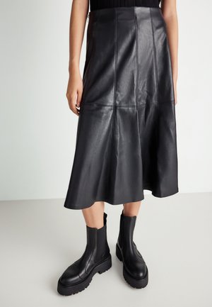 MIDI SKIRT - A-line skjørt - black (9000)