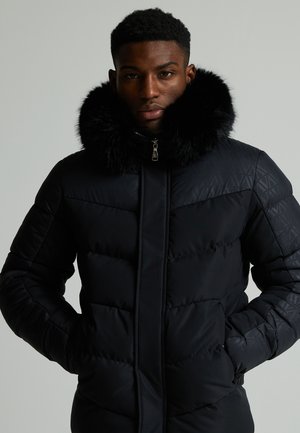 LAVANDA COTTON POLY PUFFER JACKET - Winter jacket - jet black