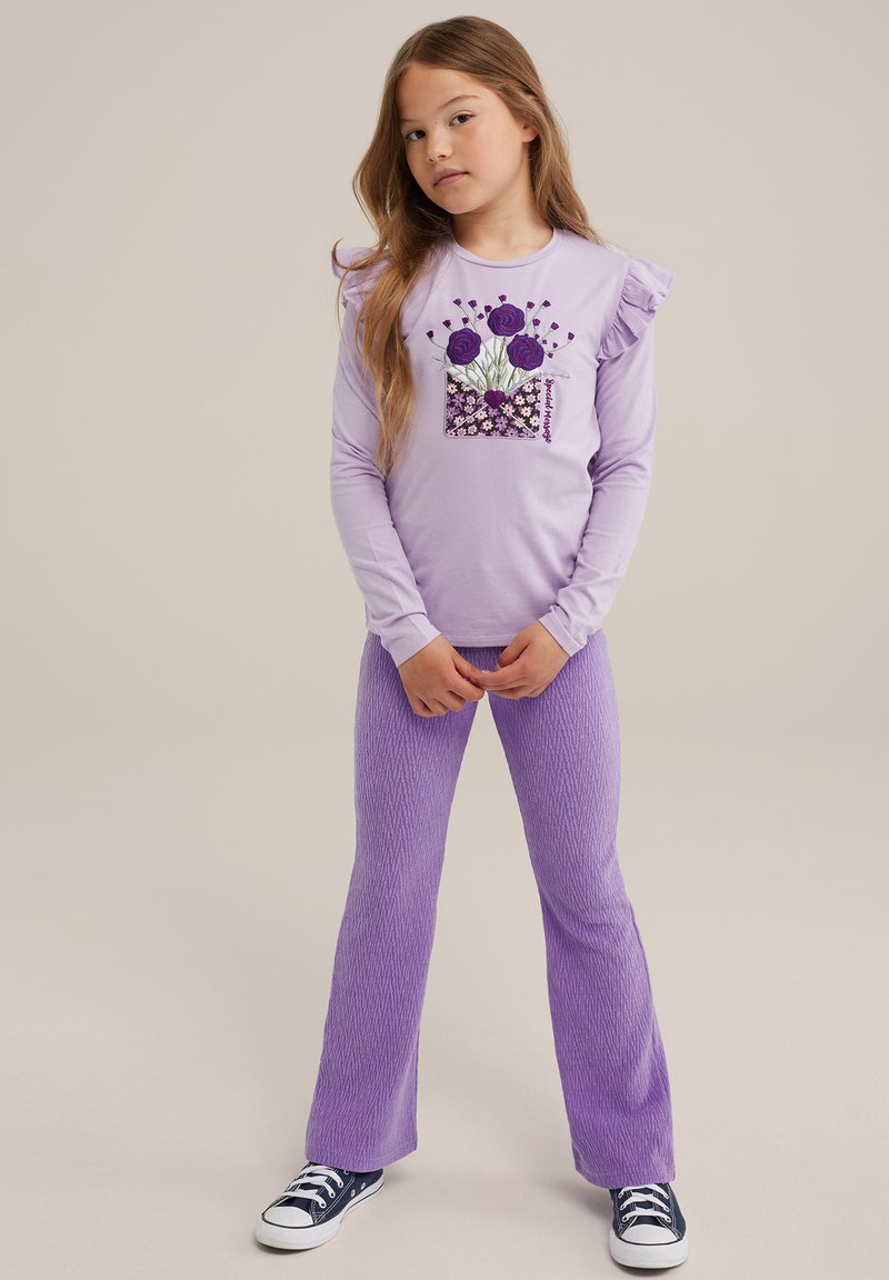 WE Fashion Top dugih rukava - violet