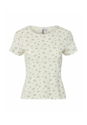 Pieces, T-shirt con stampa - cloud dancer