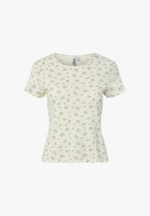 Pieces, T-shirt con stampa - cloud dancer