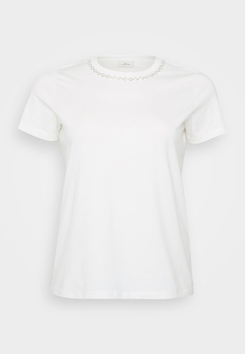 ONLY Carmakoma T-shirt print crème ONLY Carmakoma T-shirt print crème