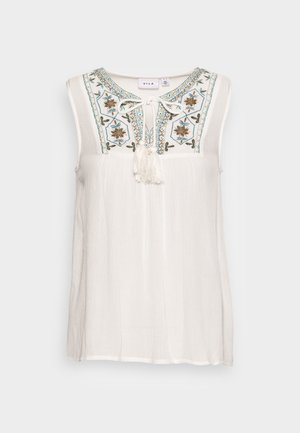 VINETTE O NECK - Bluse - white