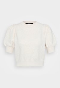 VMDOFFY 2/4 O NECK - T-shirts - birch melange