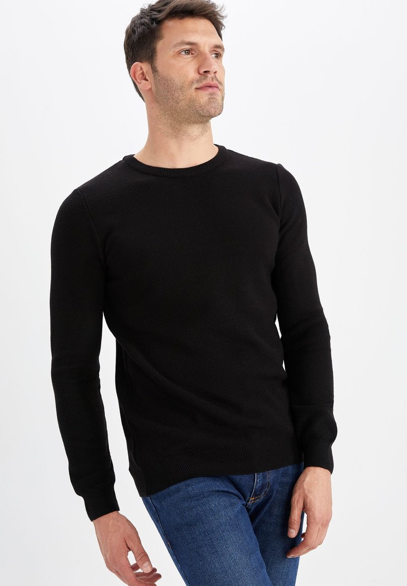 DeFacto SLIM FIT Jumper black Zalando.ie
