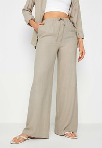 Long Tall Sally FEEL WIDE LEG - Pantaloni - stone