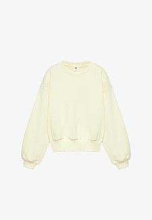 PULL&BEAR, ROUND NECK - SWEATSHIRT - Sweatshirt - light yellow