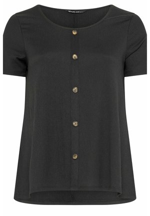 Yours Clothing, PLUS SIZE SCOOP NECK T-SHIRTS - Bluse - black