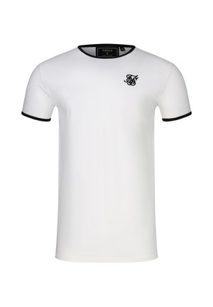 SIKSILK, RINGER - T-shirt basique - white/black