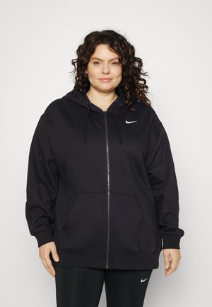 OVER OVERSIZED PLUS - Sweater met rits - black