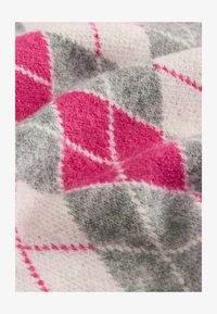 Selected, grey bright pink argyle