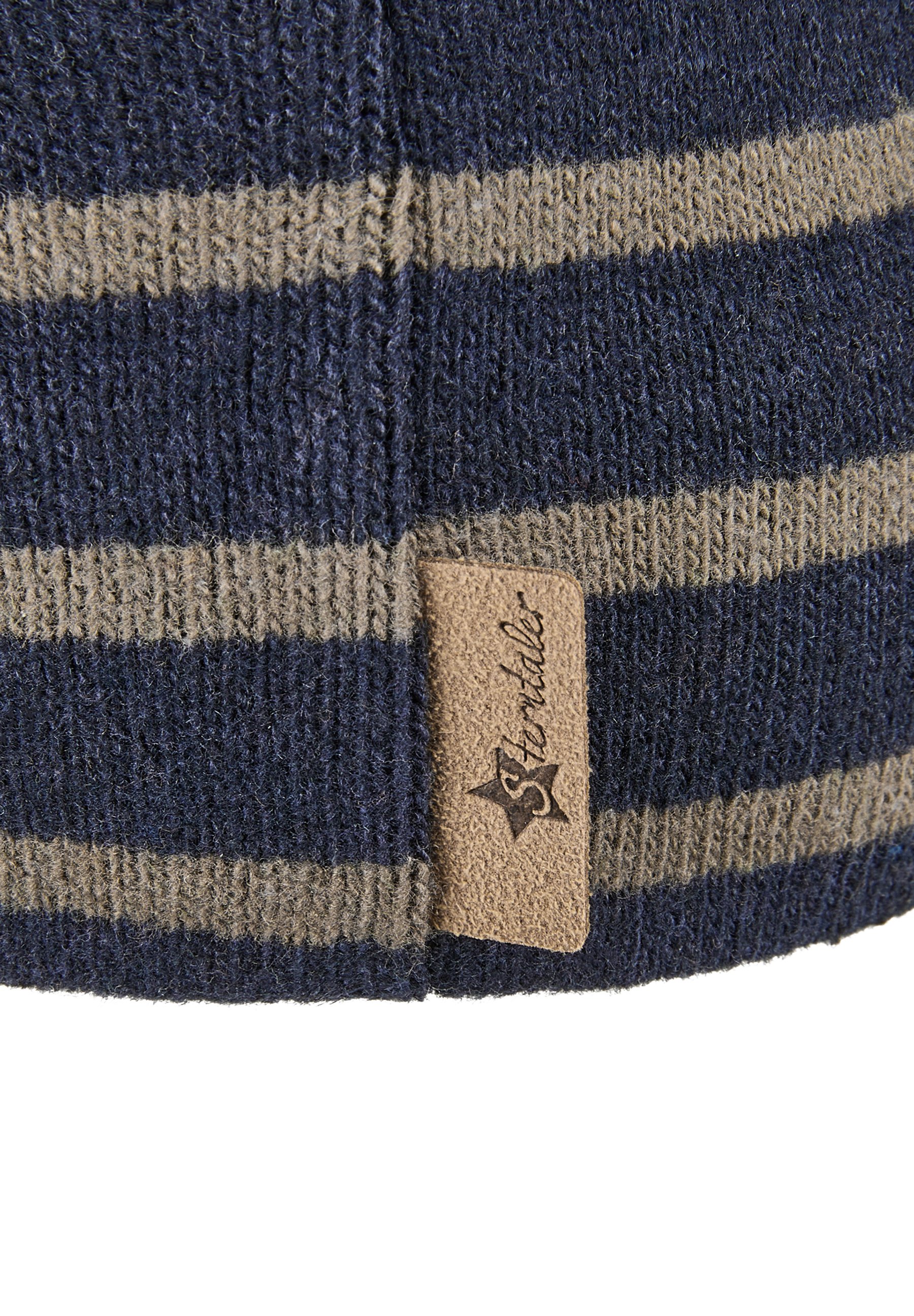 Sterntaler Wende-Slouch-Beanie Für Jungen – Mit Pfoten-Motiv, Größe 47, Für 9–12 Monate, Blau