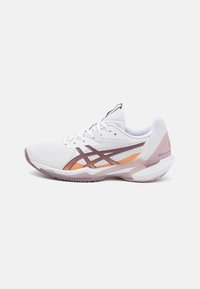 Unselected, white/dusty mauve