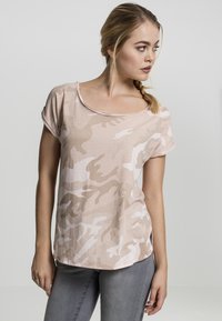 Urban Classics CAMO  - Marškinėliai su spaudiniu - rose camo