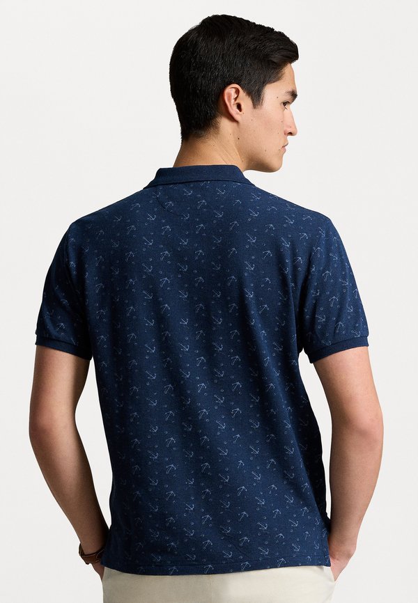 CUSTOM SLIM FIT PRINTED MESH POLO SHIRT - Polo shirt - ocean anchors2