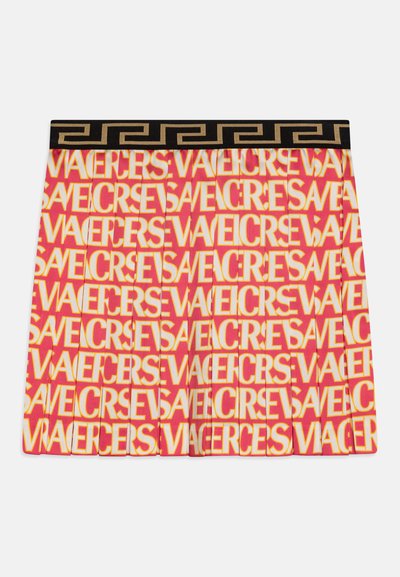 Versace SKIRT ALLOVER KIDS - Plisséskjørt - fuxia/avorio