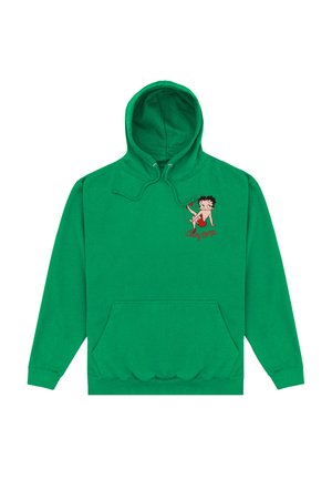 BETTY BOOP STRIKE A POSE - Sweat à capuche - kelly green