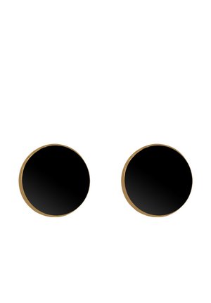 BASIC PLATES - Ohrringe - gold-coloured/black