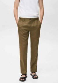 Mango - Chinos - medium green Thumbnail Image 1