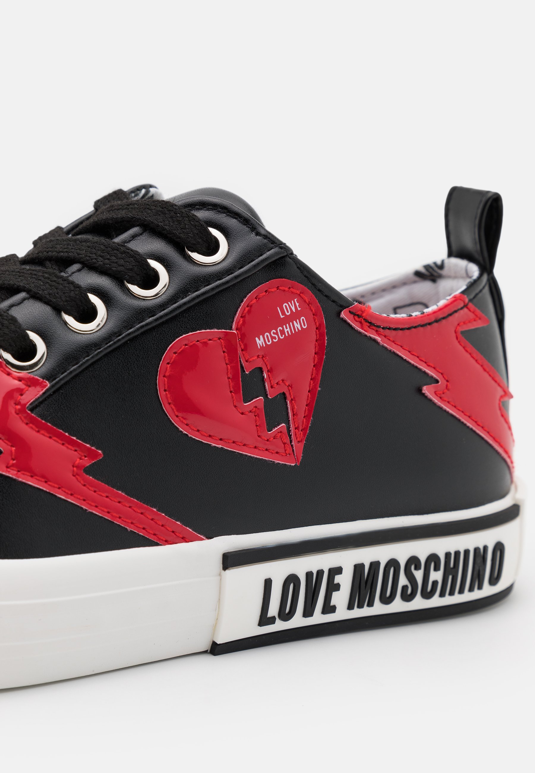 Love Moschino LABEL SOLE - Sportbačiai - black/juoda - Zalando.lt