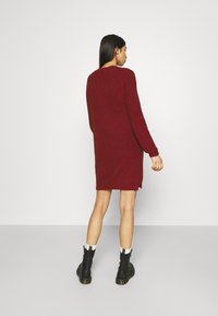 Noisy May NMSIESTA O NECK DRESS - Vestido de malha - rhubarb