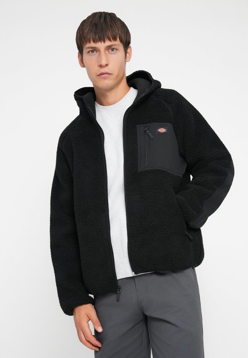 Chaqueta Negra Chaqueta Con Forro De Polar Hollister Chaqueta