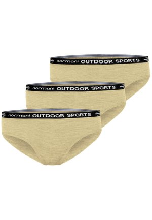 normani Outdoor Sports 3ER PACK RWS MERINO WOLLE HIPSTER  ALBURY - Slip - wollweiß