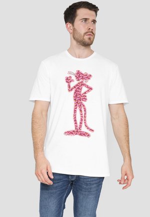 PANTHER HEADS - T-Shirt print - white