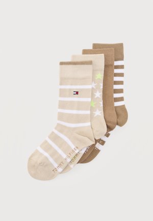 4 PACK UNISEX - Chaussettes - sand