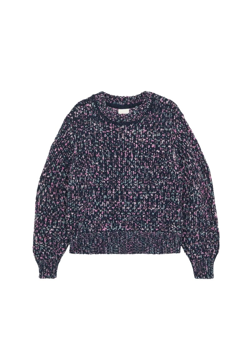 MIT GLITZER-GARN Strickpullover navy/dunkelblau